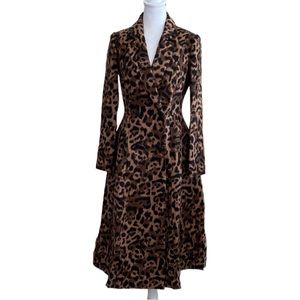 Leopard Print Long Coat